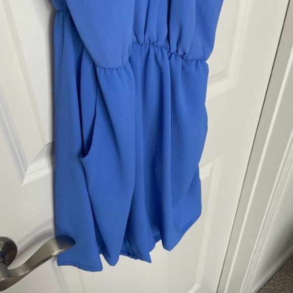 Thychee - Blue Halter Romper - Picture 4 of 6